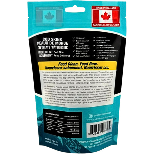 Rocky Mountain Raw - Air-Dried COD SKINS Dog Treat - 55GM