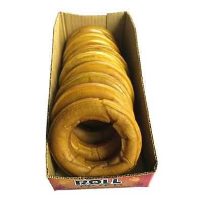 Rollover - Pressed PORKHIDE RINGS Dog Chew - 12CM (4.75in) (BULK)