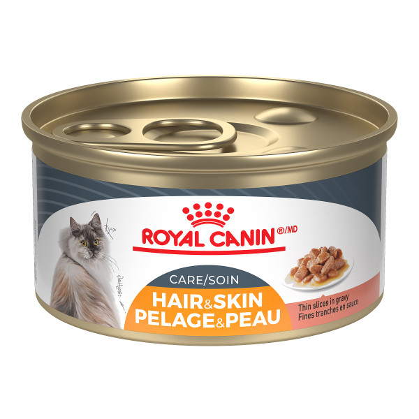 Royal Canin, Feline Health Nutrition Hair & Skin Care Thin Slices In Gravy for Cats, 85GM (3oz)