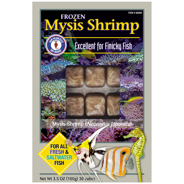 San Francisco Bay Brand, Frozen Mysis Shrimp Cubes, 3.5 oz