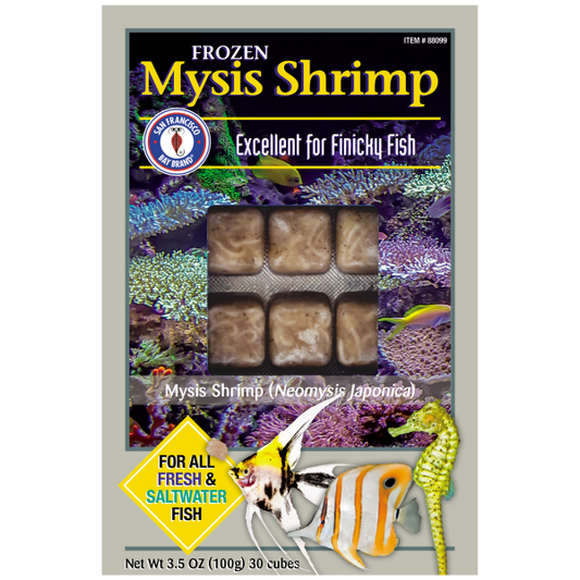 San Francisco Bay Brand, Frozen Mysis Shrimp Cubes, 3.5 oz