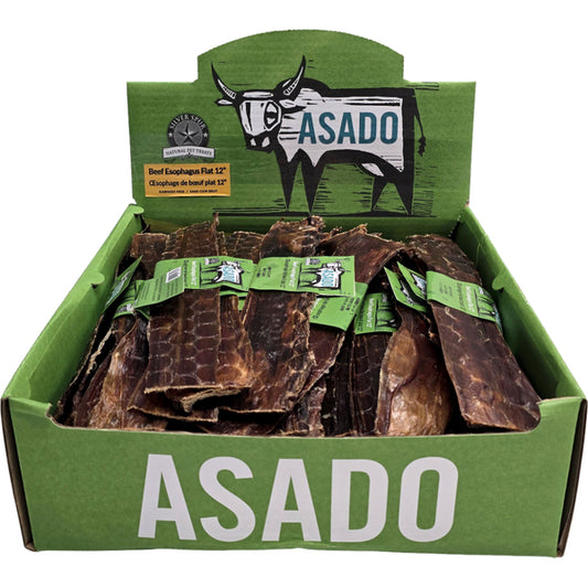 Silver Spur - ASADO BEEF Esophagus Flat Dog Treat - 30.5CM (12in)