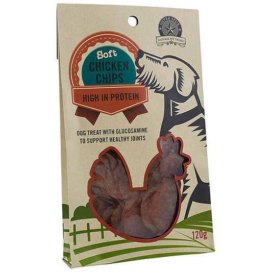 Silver Spur - Soft CHICKEN Chips Dog Treat - 120GM