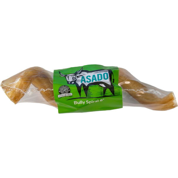Silver Spur - ASADO Bully Spiral Dog Treat - 15.5CM (6in)