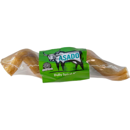 Silver Spur - ASADO Bully Spiral Dog Treat - 15.5CM (6in)