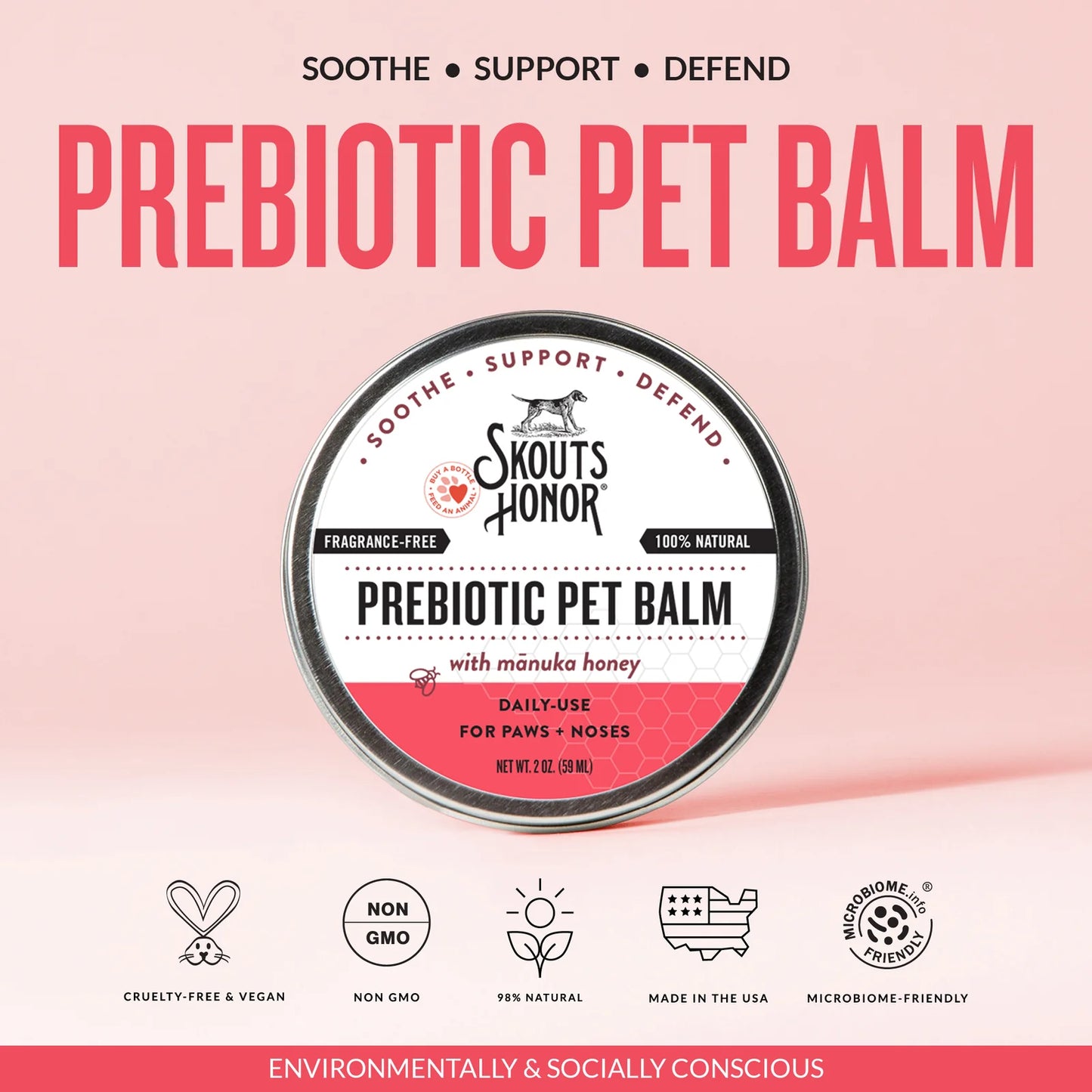 Skouts Honor - Prebiotic Paw + Nose Balm - 59ML (2oz)