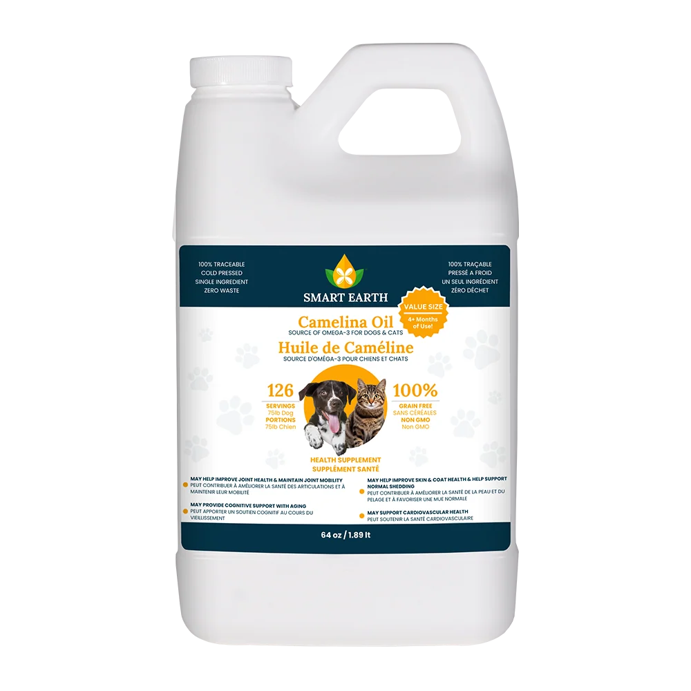 Smart Earth Camelina - Camelina Oil for Dog and Cat - 1.89LT (64oz)