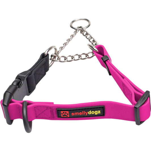 Smellydogz - Martingale Collar - PINK - 2CM (0.75in) Width - 35.5-46CM (14-18in)