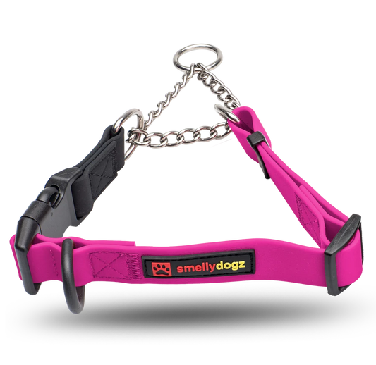 Smellydogz - Martingale Collar - PINK - 2.5CM (1in) Width - 46-56CM (18-22in)