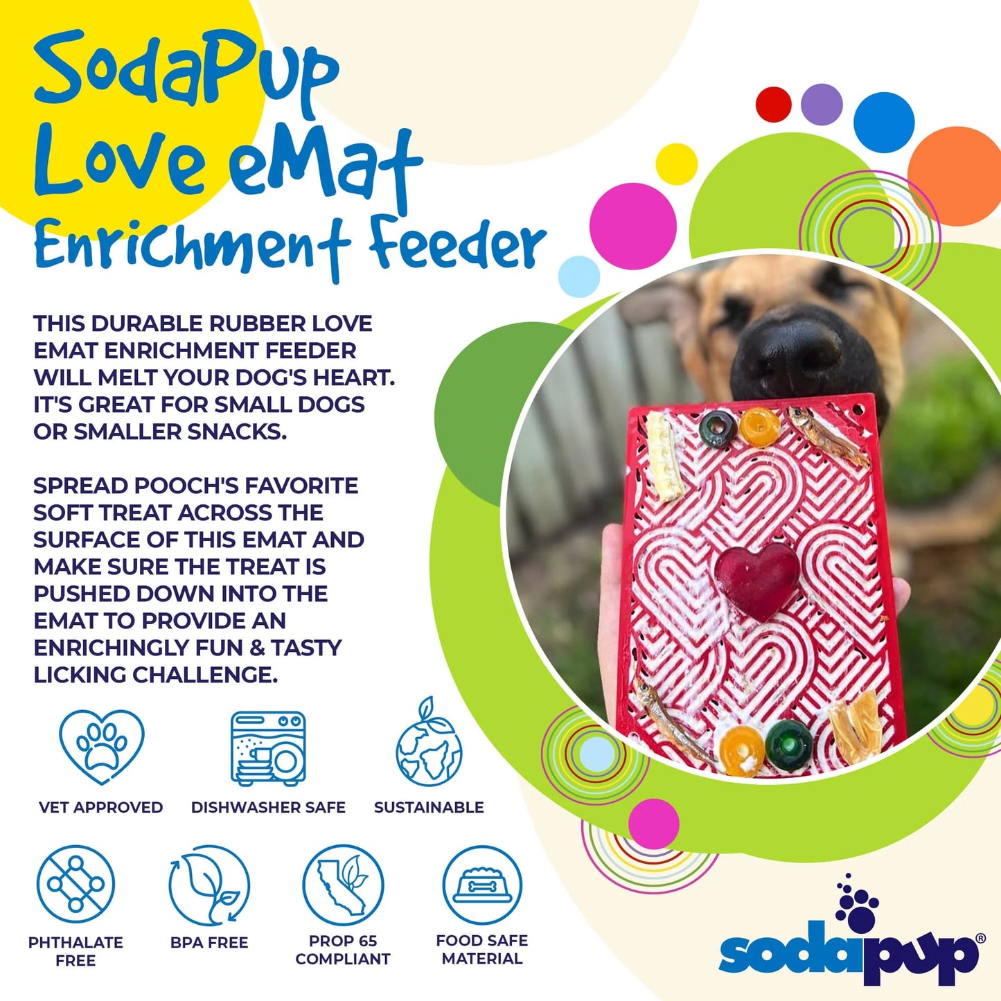 SodaPup - emat Love Hearts - SMALL
