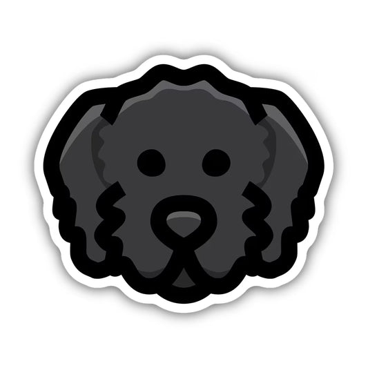 Stickers Northwest Inc. - Black Doodle Dog Sticker - 8.5x8.5CM (3x3in)