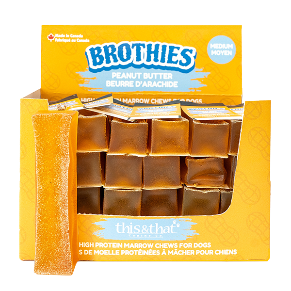 This&That - Brothies PEANUT BUTTER Dog Chew - MEDIUM - 50GM