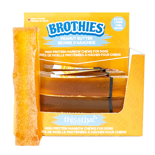 This&That - Brothies PEANUT BUTTER Dog Chew - X-LARGE - 100GM