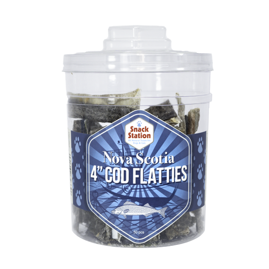 This & That - Snack Station COD Skin Flatties Dog Chew - 10CM (4in) (BULK)