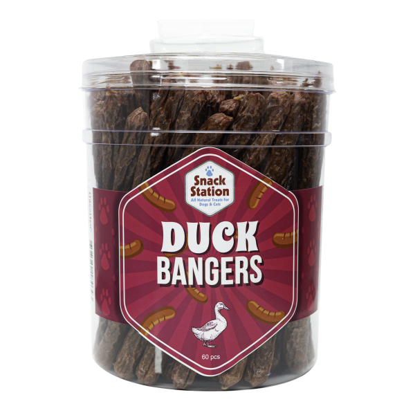 This & That - Snack Station DUCK Bangers Dog Treat - 22CM (9in) (BULK)