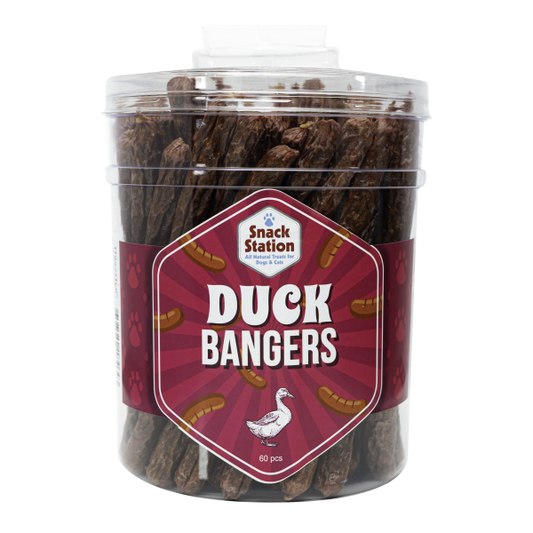 This & That - Snack Station DUCK Bangers Dog Treat - 22CM (9in) (BULK)