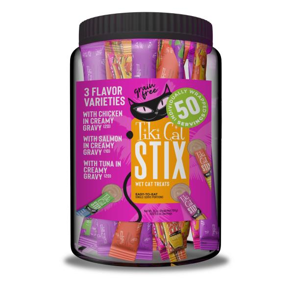 *PREORDER* Tiki Cat - Stix Wet Treats Variety Mega Jar - 50PK