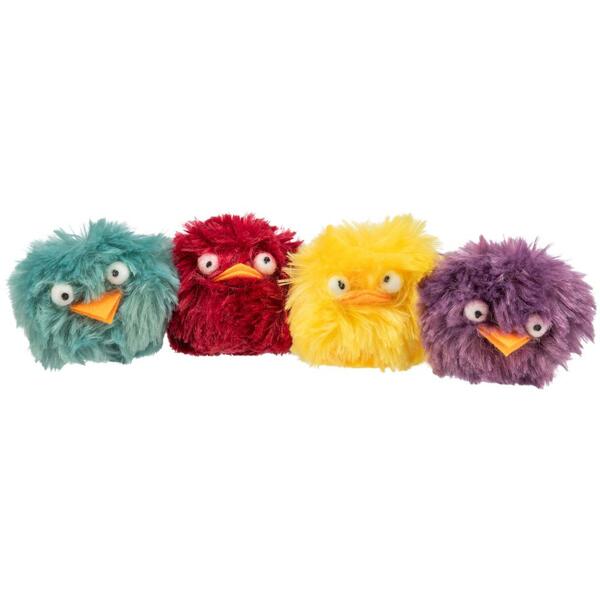 Trixie - Plush Bird Rattle Ball Cat Toy - ASSORTED