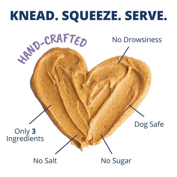 Under the Weather - PB & Chill Calming PEANUT BUTTER for Dogs - 32GM (1oz) - SINGLES