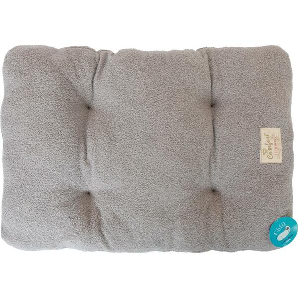 Unleashed - HT Chill Gusset Bed - TEDDY LIGHT GREY - 61 X 46CM (24x18in)