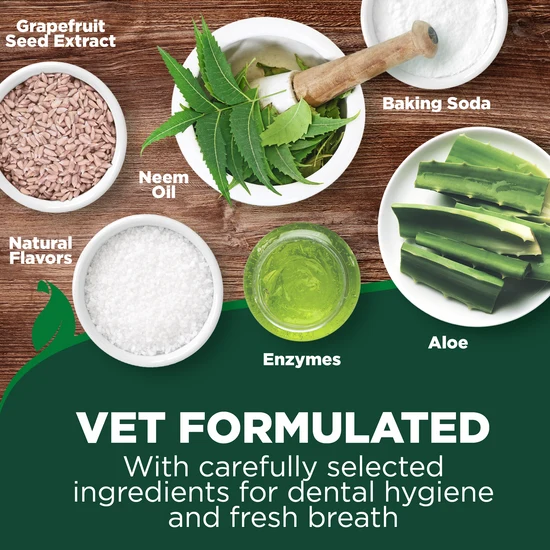 Vet's Best - Dental Care Kit with Toothbrush & Gel - 103ML (3.5oz)