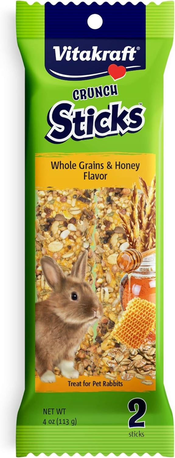 Vitakraft, Rabbit Crunch Sticks Whole Grains+Honey, 113GM (4oz)