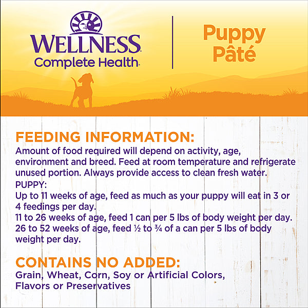 *PREORDER* Wellness - Just For Puppy Wet Dog Food - 354GM (12.5oz) - 12 CASE