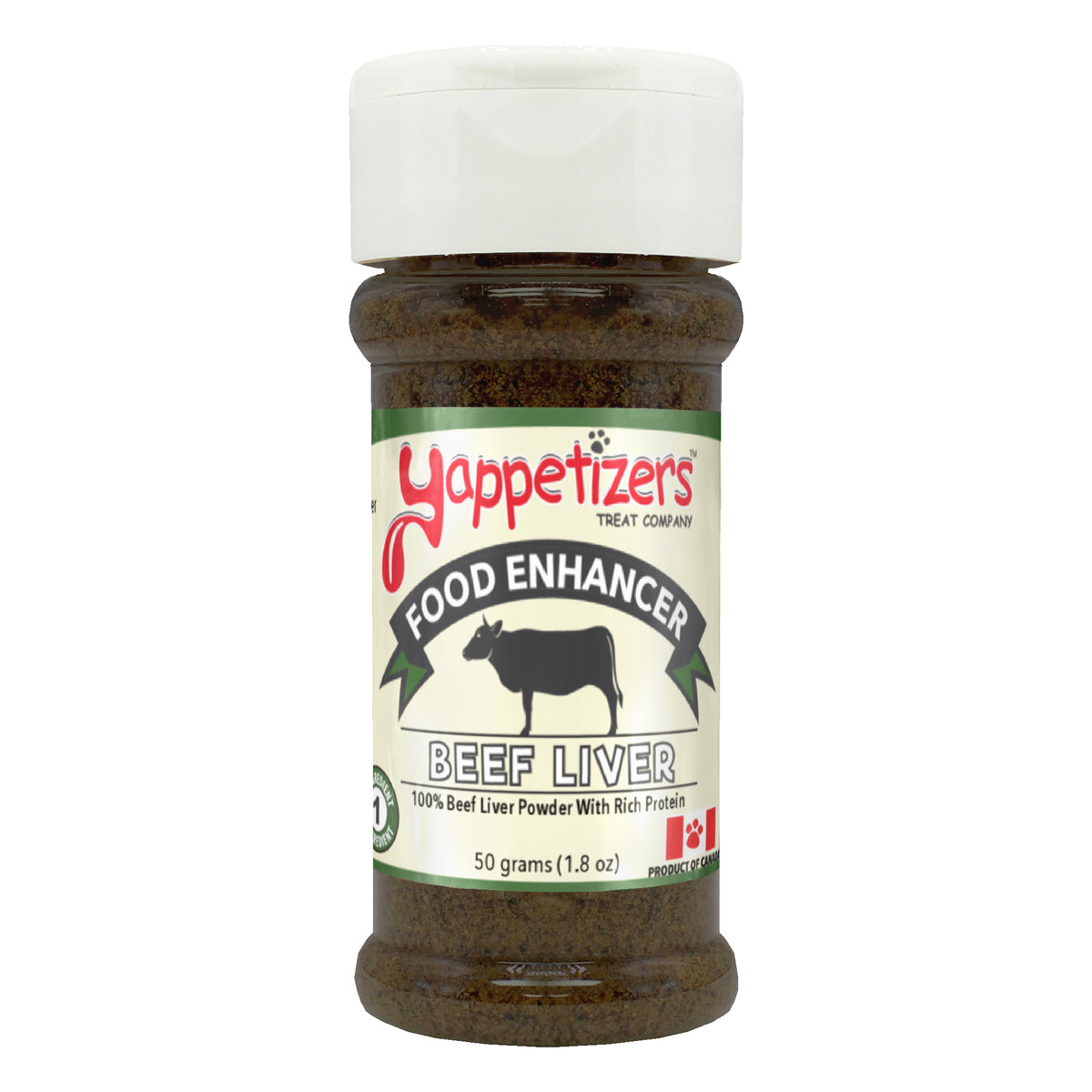 Yappetizers, Food Topper BEEF LIVER for Cats and Dogs, 50GM (1.8oz)