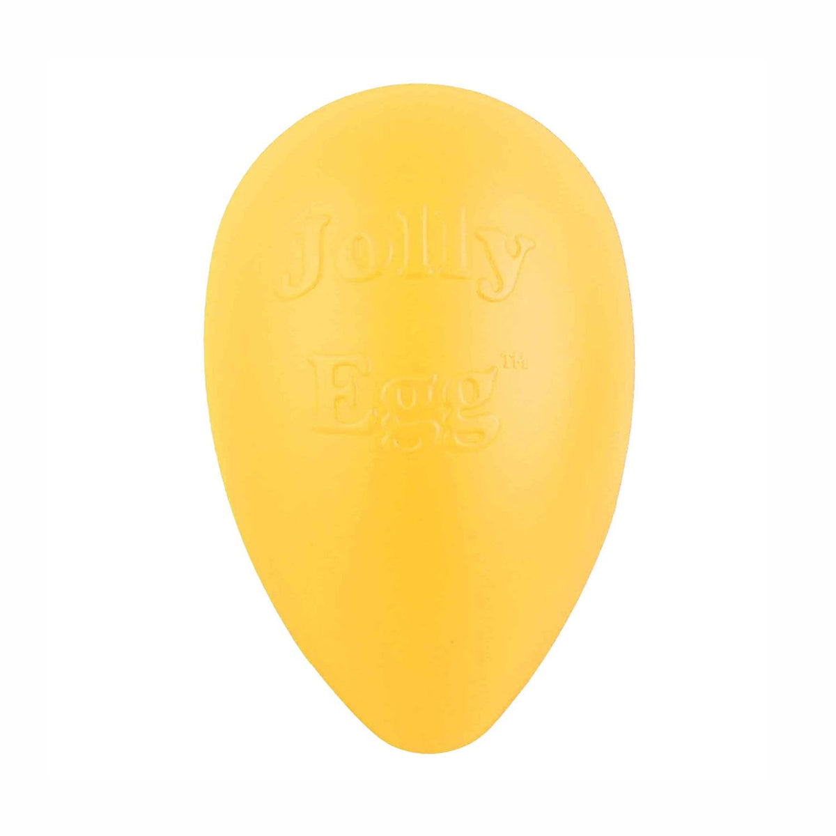 Jolly Pets Egg Hard Plastic Dog Toy - Yellow - 12in