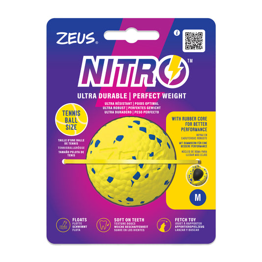 Zeus - Nitro Weighted Ball Dog Toy - MEDIUM - 6.3CM diam. (2.5in)
