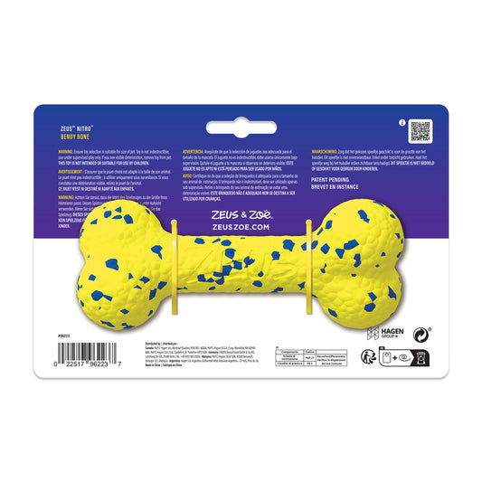 Zeus - Nitro Bendy Bone Dog Toy - 16CM (6.3in)