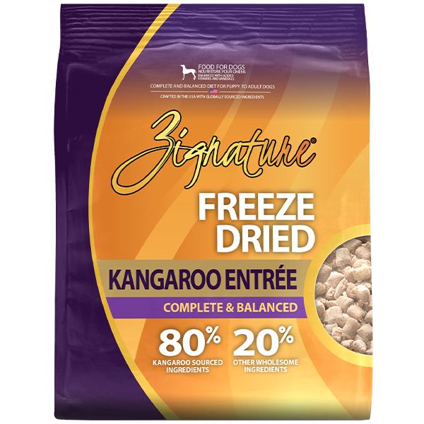 Zignature, Freeze Dried Kangaroo Entree Dog Food, 110GM