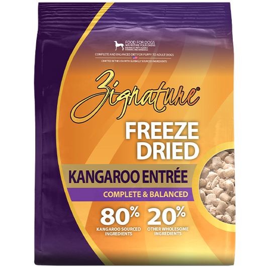 Zignature, Freeze Dried Kangaroo Entree Dog Food, 110GM