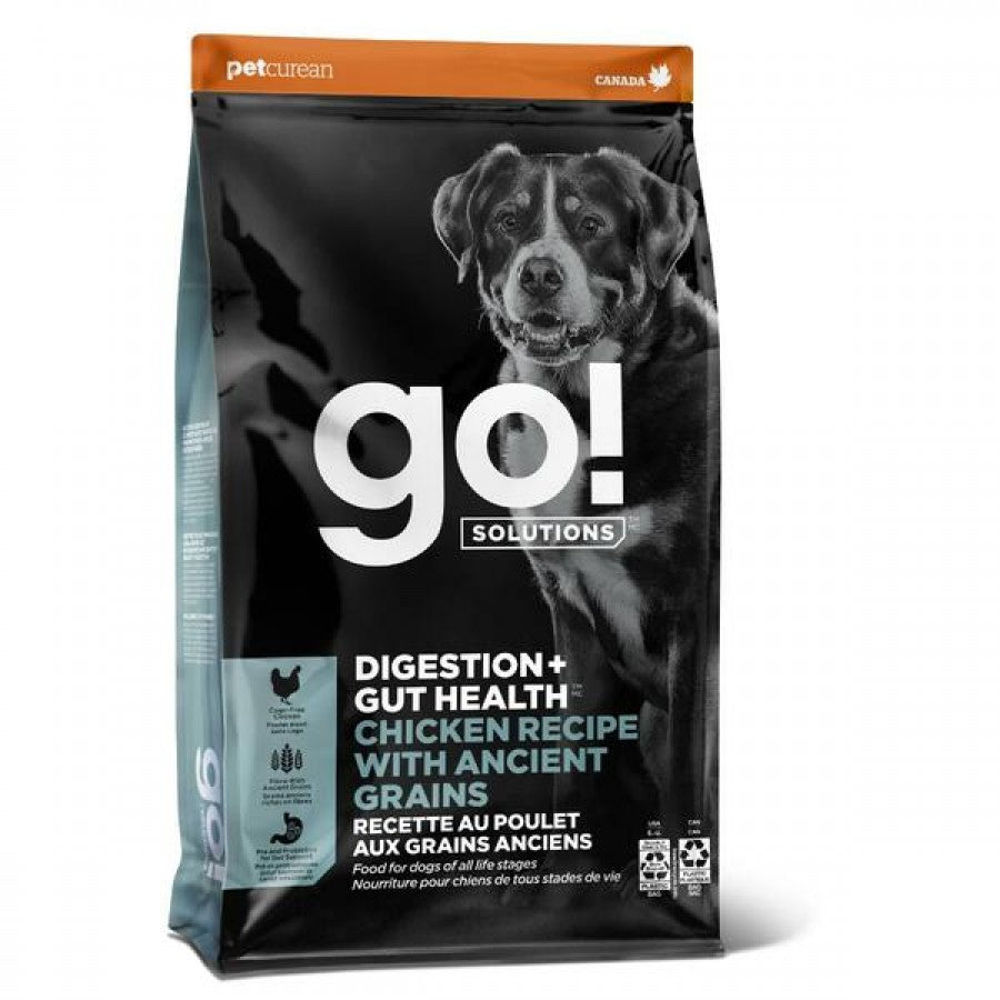 Petcurean - Go! Gut Health CHICKEN & ANCIENT GRAINS Dry Dog Food - 1.59KG (3.5lb)