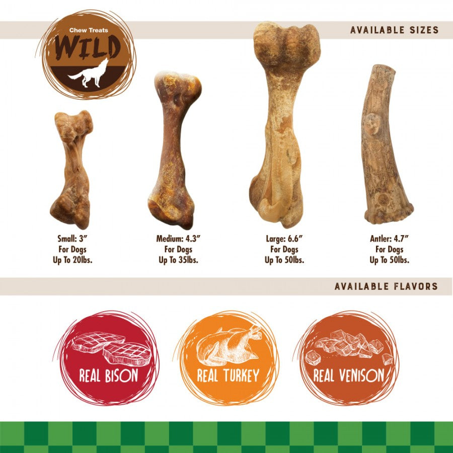 LocalID_69355 Nylabone - Healthy Edibles WILD BISON Dog Chew - LARGE - 16.5CM (6.5in)