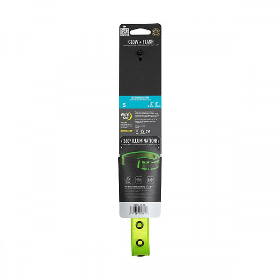 LocalID_66568 Nite Ize - NiteDog Rechargeable LED Collar - LIME - SMALL