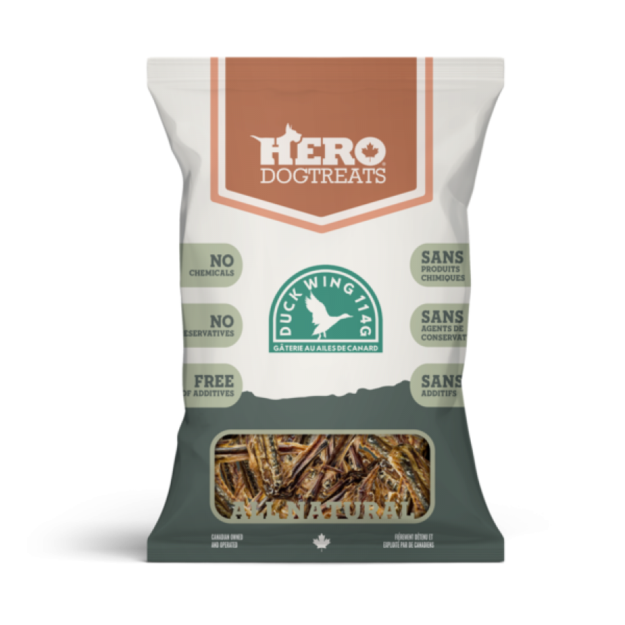 LocalID_69472 Hero Dog Treats - DUCK Wing Dog Chew - 114GM
