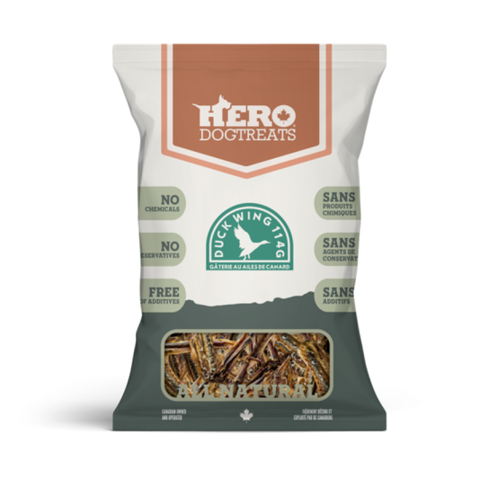 LocalID_69472 Hero Dog Treats - DUCK Wing Dog Chew - 114GM