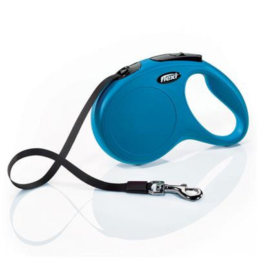 Flexi - Classic Tape Flexi Dog Leash - BLUE - MEDIUM - 5M