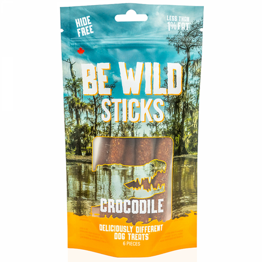 LocalID_69877 This & That - Be Wild Sticks CROCODILE Dog Treat - 100GM - 6PK