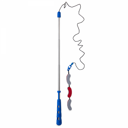 *DISC* JW Pets - Telescopic Wool-ee Crawler Wand Cat Toy - 122CM (4ft)