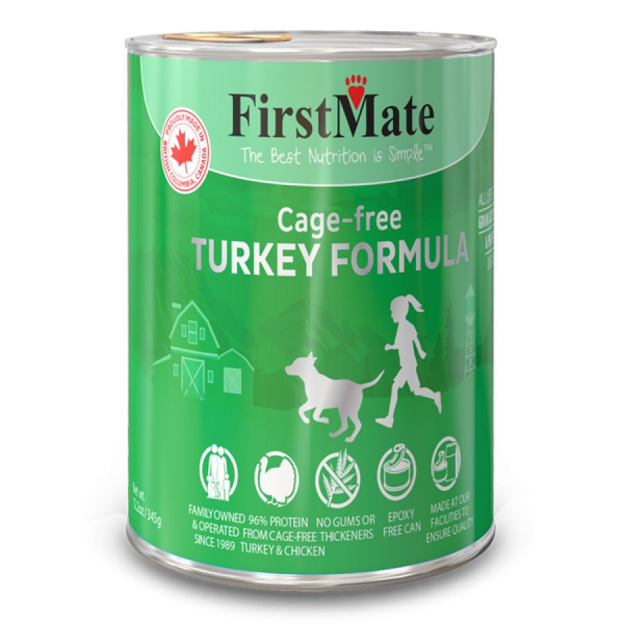 FirstMate - LID GF Can TURKEY Wet Dog Food - 354GM (12.2oz)