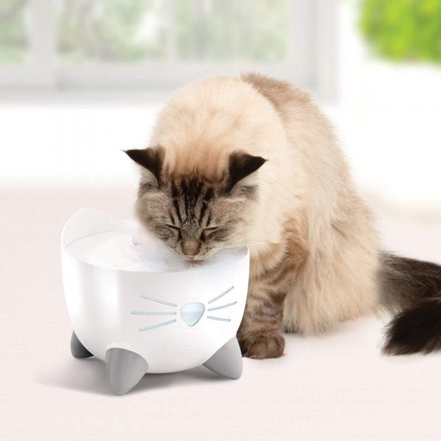 Catit - PIXI Cat Drinking Fountain - WHITE - 2.5L (85oz)