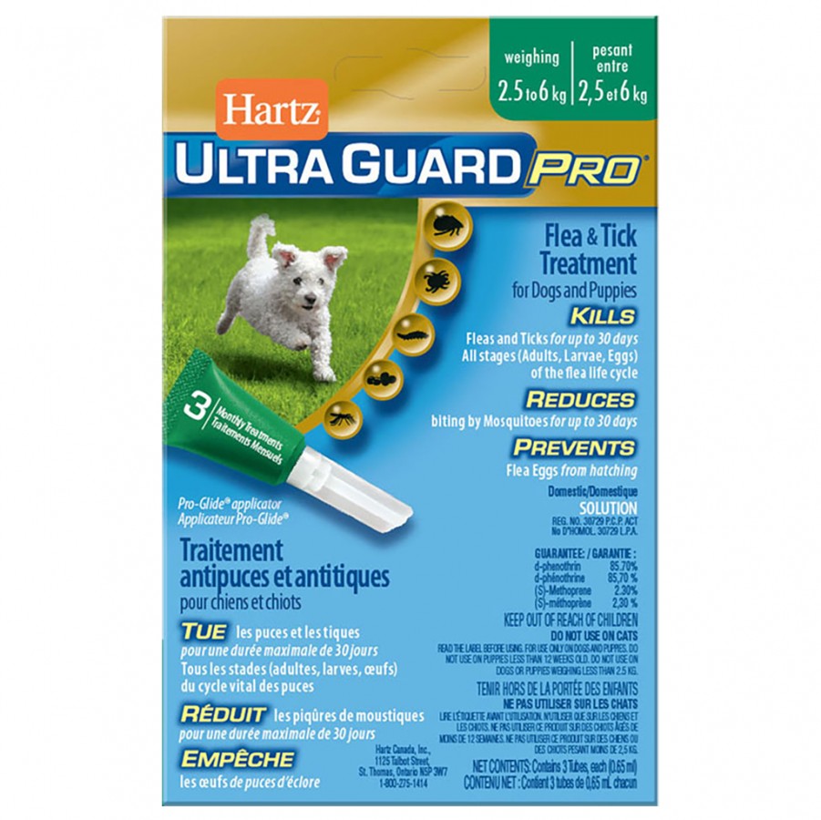 *DISC* Hartz - Ultra Guard PRO Flea and Tick Drops - DOGS - 2.5-6KG