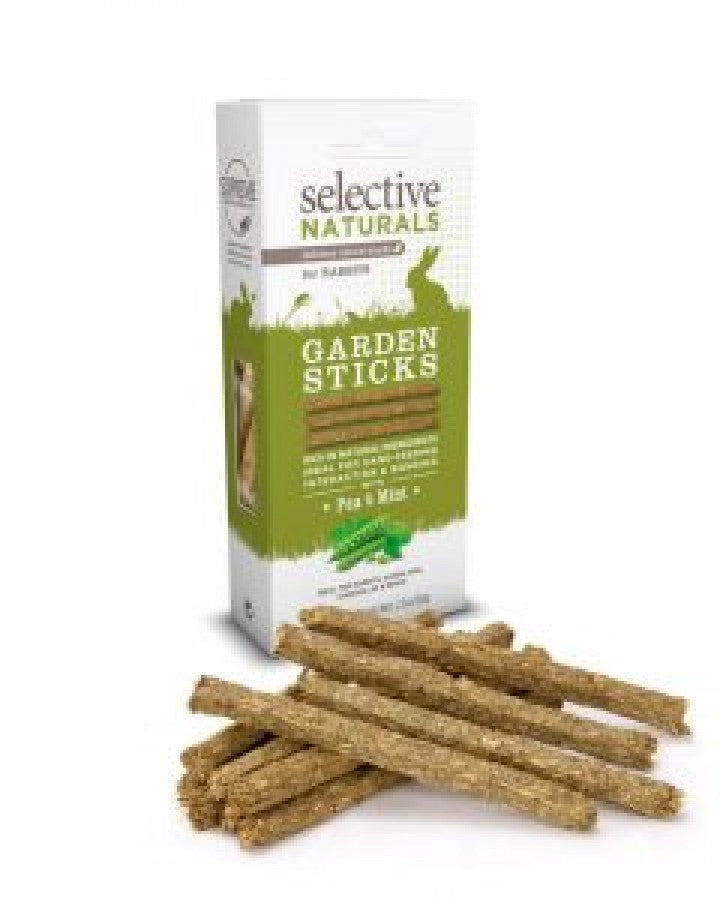 *S.O. - Up to 2 Week Wait* Supreme Petfoods - Selective Naturals Garden Sticks Rabbit Treat - 60GM (2.1oz)