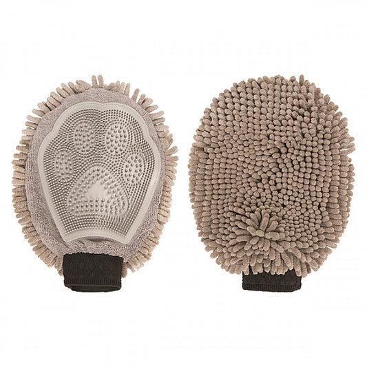 LocalID_71866 Dog Gone Smart - Dirty Dog Grooming Mitt - GRAY - 25.5 x 18CM (10x7in)