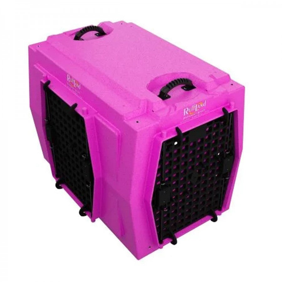 Ruff Land Kennel - HOT PINK - INTERMEDIATE Front/Left