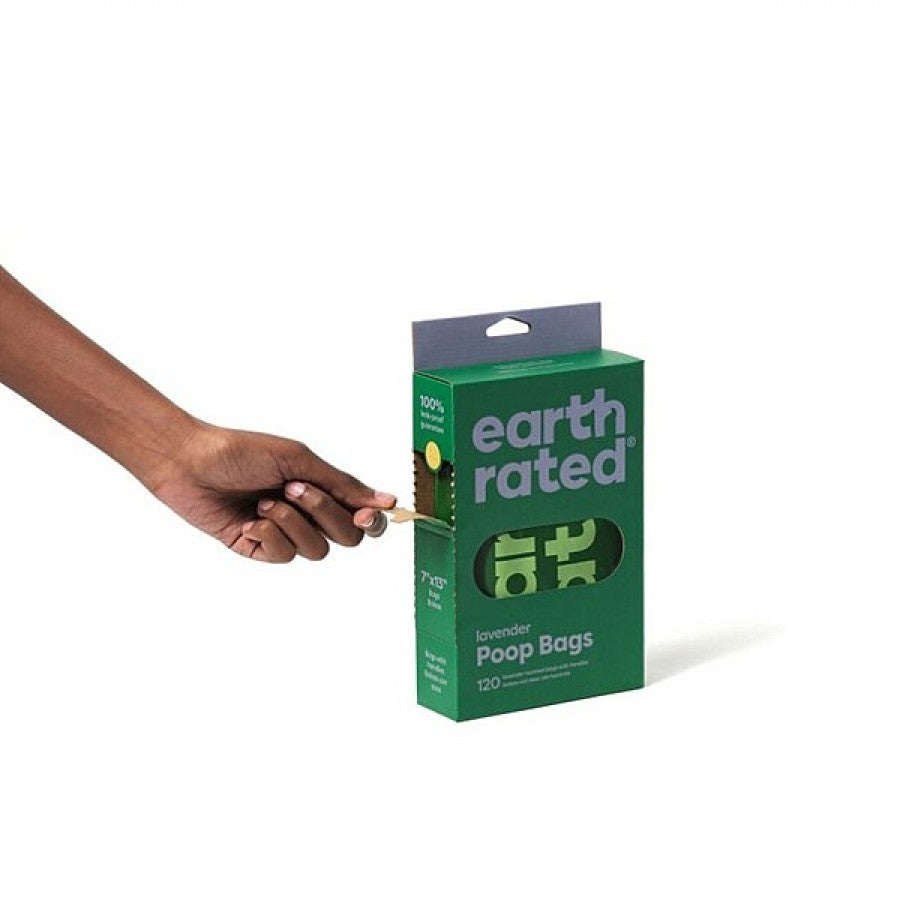 Earth Rated - Handle Poop Bags - LAVENDER - 120 Bags