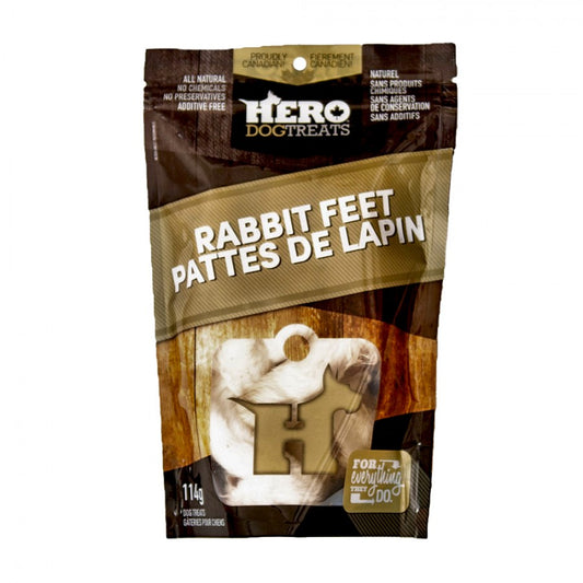 LocalID_67900 Hero Dog Treats - RABBIT Feet Dog Chew - 114GM