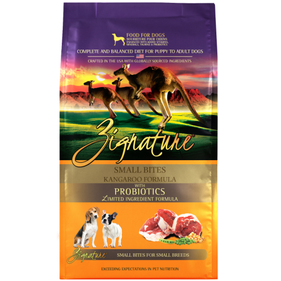 Zignature - LID GF KANGAROO Dry Dog Food - SMALL BITES - 1.81KG (4lb)